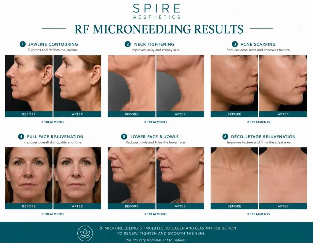 RF Microneedling Skin tightening Swansea results