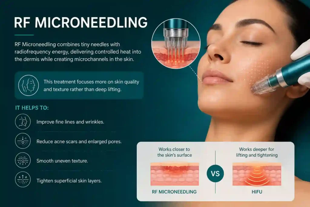 What Does RF Microneedling Do That HIFU Alone Cannot Swansea