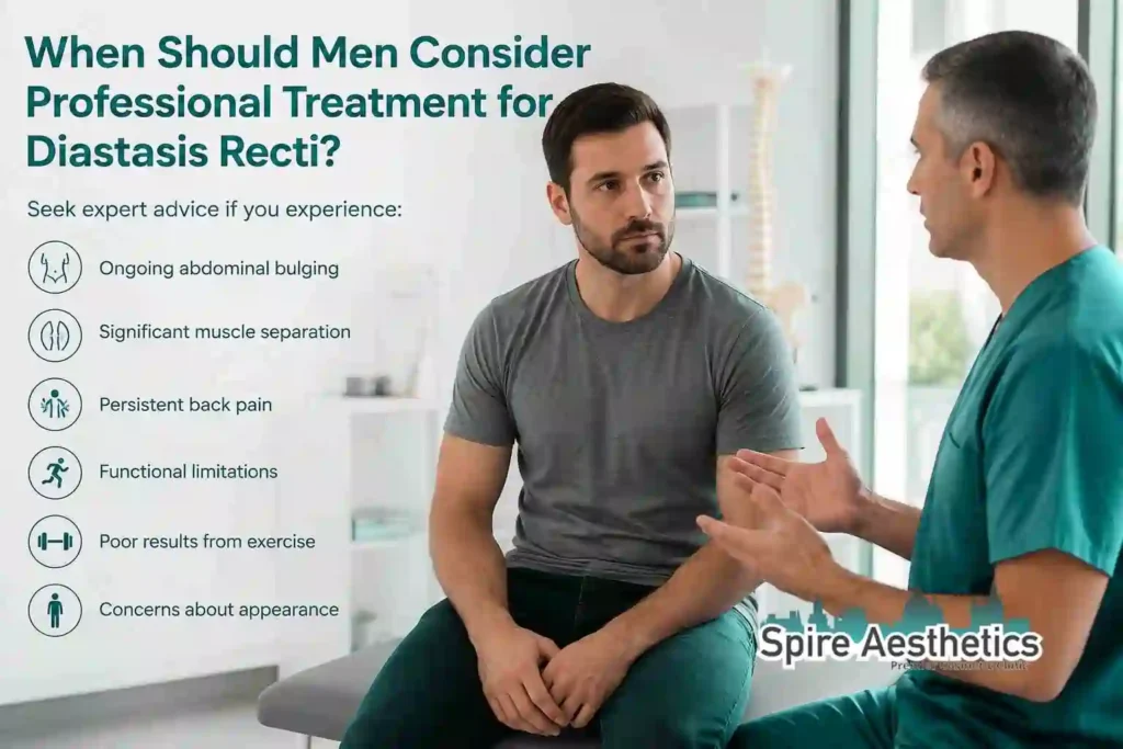 When Should Men Consider Professional Treatment for Diastasis Recti Swansea?